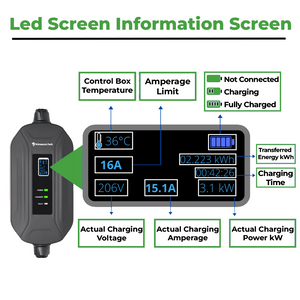 Primecom Level 2 EV Charger 220 Volt 30', 40', 50' Feet Lengths ...