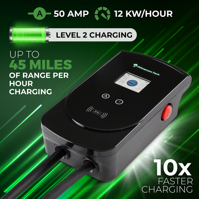 Primecom 50 Amp Level 2 Adjustable EV Charger