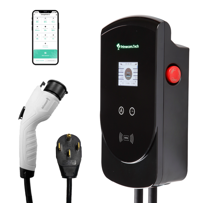 50 Amp Level 2 Adjustable EV Charger - Fast Charging & Durability —  PRIMECOMTECH