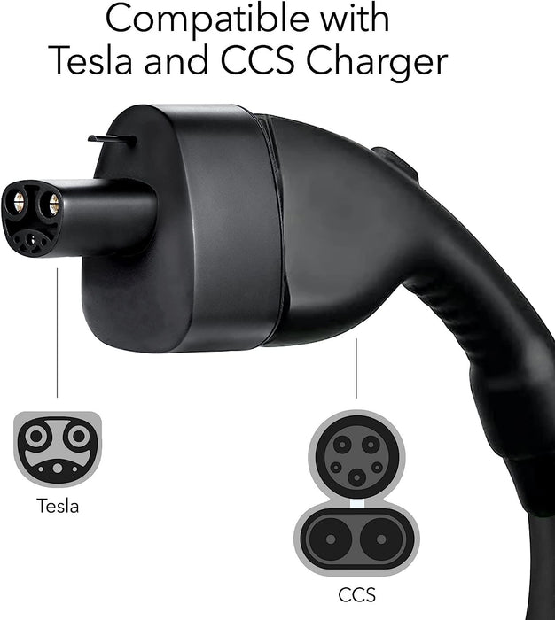  EVCONN CCS to Tesla Adapter - 300A / 500V DC Fast Charging for  Tesla Model 3, Y, X, S - Max 250KW CCS Adapter Tesla Compatible with Level  3 Charging Stations… (ccs Adapter) : Automotive
